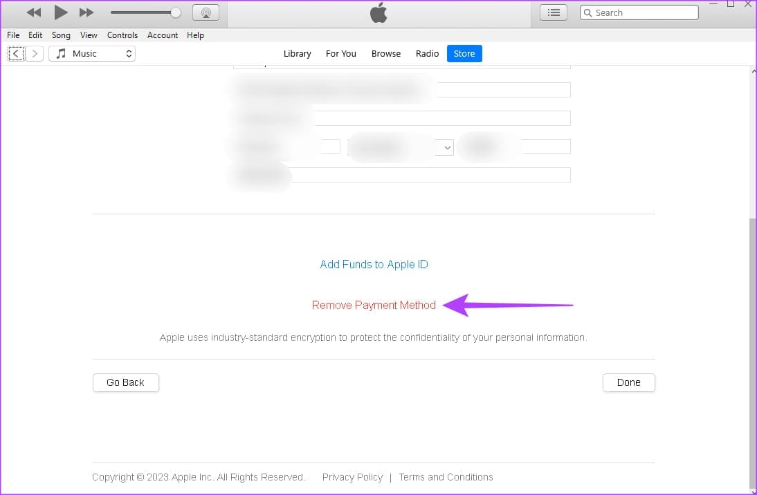 Select-Remove-Payment-Method كيفية إزالة طريقة الدفع من Apple ID وماذا تفعل إذا لم تتمكن من ذلك