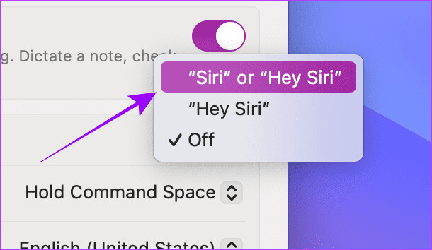 Select-Siri-or-Hey-Siri-from-the-Menu كيفية تغيير كلمة تنبيه Siri من "Hey Siri" إلى "Siri" على جميع الأجهزة