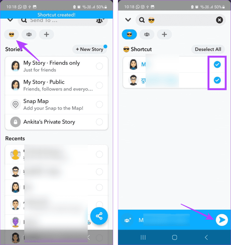 Send-Snap-to-all كيفية إرسال Snap للجميع مرة واحدة على Snapchat