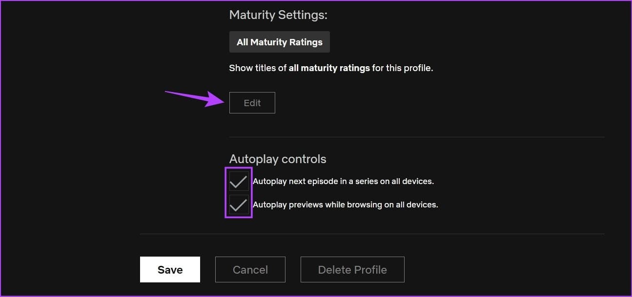 Set-Maturity-rating كيفية إضافة أو حذف ملف تعريف Netflix على الهاتف المحمول وسطح المكتب
