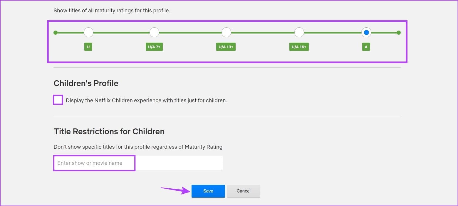 Set-profile-Maturity-rating كيفية إضافة أو حذف ملف تعريف Netflix على الهاتف المحمول وسطح المكتب