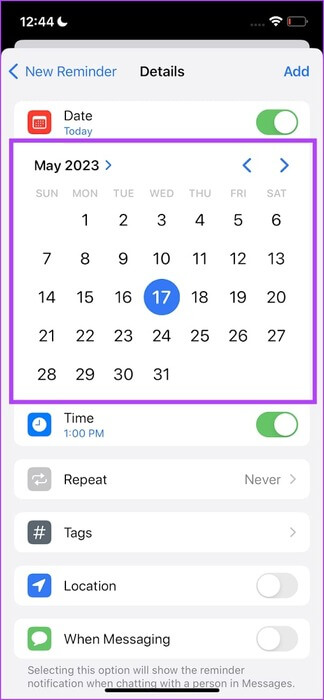 Set-the-Date 9 طرق لإصلاح عدم عمل تذكيرات iPhone في iOS 17