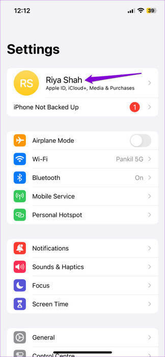 Settings-App-on-iPhone-2-474x1024-1 أفضل 6 إصلاحات لخطأ "لم يتم حذف جميع جهات الاتصال" على iPhone