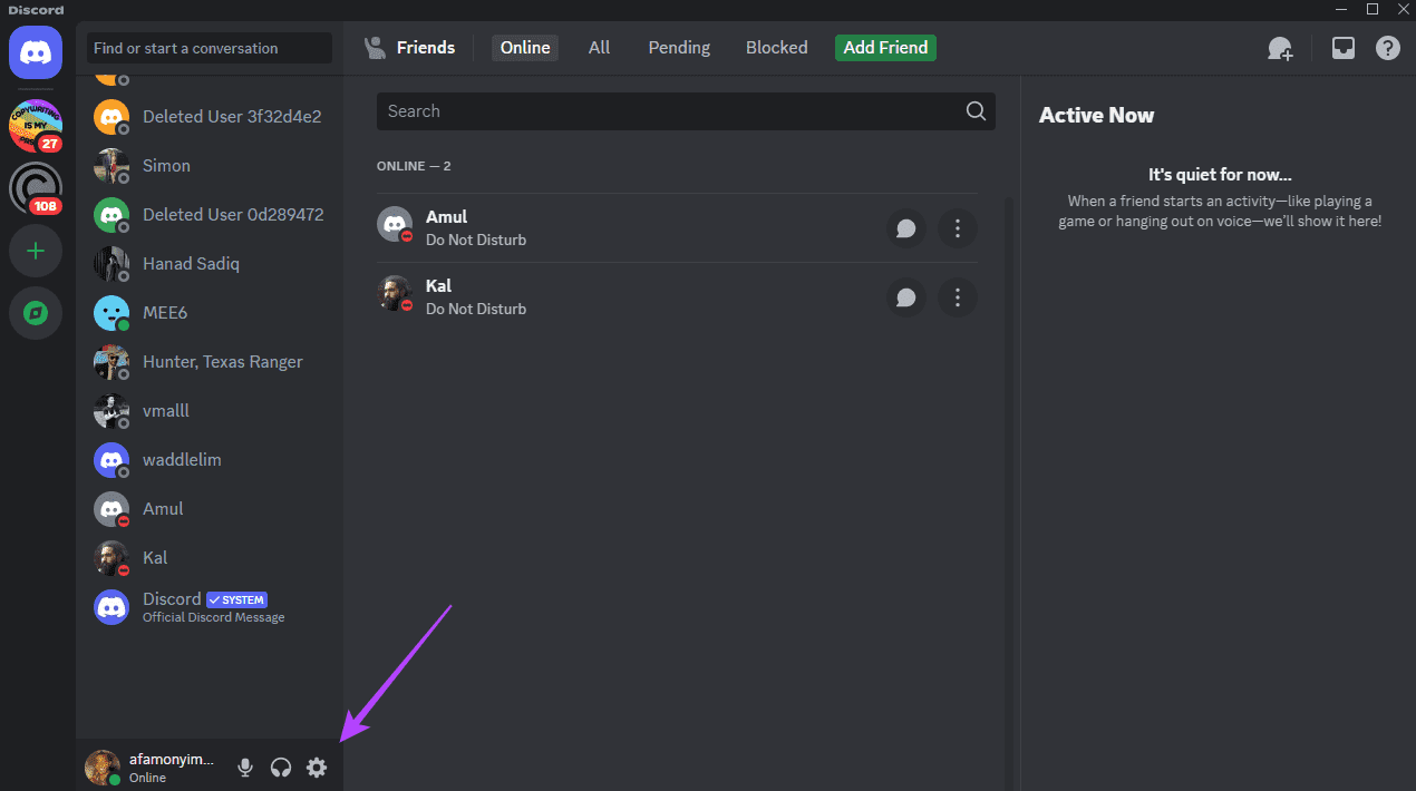 Settings-option-2 أفضل 6 إصلاحات لقيام Discord بالتقاط صوت اللعبة في Windows 11
