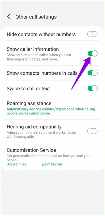 Show-Caller-Info-on-Android-Phone-1-500x1024-1 أفضل 6 إصلاحات لعدم إظهار أسماء جهات الاتصال للمكالمات الواردة على Android