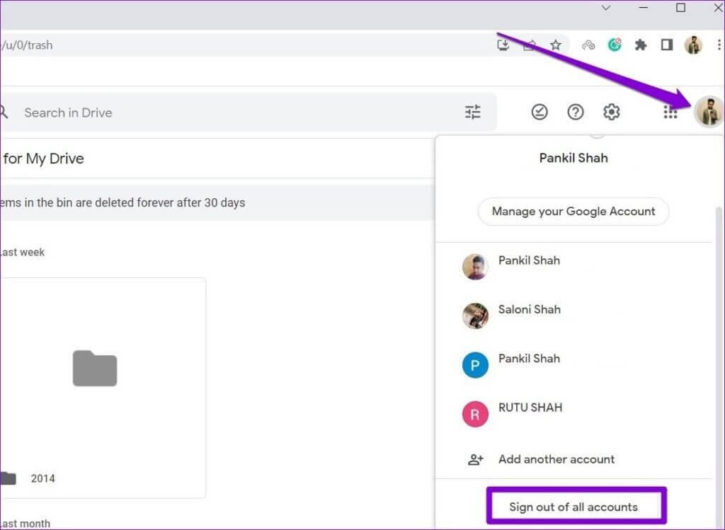 Sign-Out-of-Google-Drive-1024x749-1 أهم 6 إصلاحات لعدم تحميل تقويم Google في Chrome