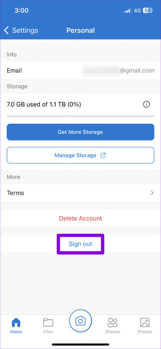 Sign-Out-of-OneDrive-on-iPhone-474x1024-1 أفضل 9 إصلاحات لعدم مزامنة تطبيق OneDrive على Android وiPhone