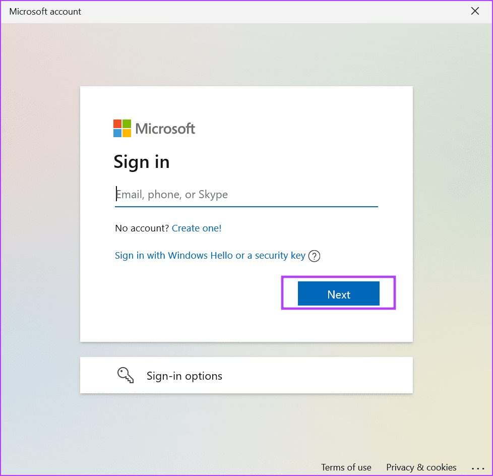 Sign-in-With-a-Microsoft-Account-3 أفضل 7 طرق لإصلاح مشكلة فقدان Copilot في Windows 11