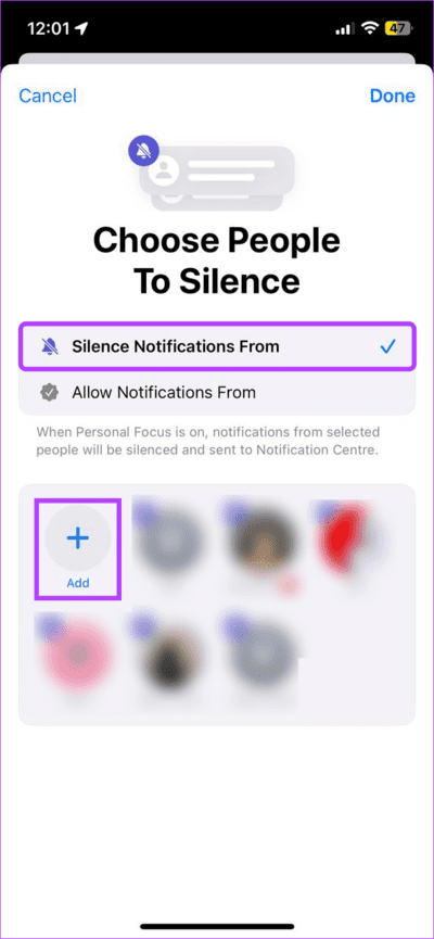 Silence-notifications-using-DND هل يمكنك إخفاء اسم المرسل في رسائل iPhone؟