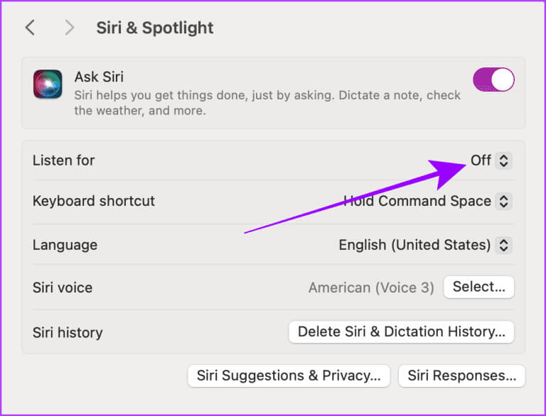 Siri-Spotlight-Settings-Mac-768x586-1 كيفية تغيير كلمة تنبيه Siri من "Hey Siri" إلى "Siri" على جميع الأجهزة