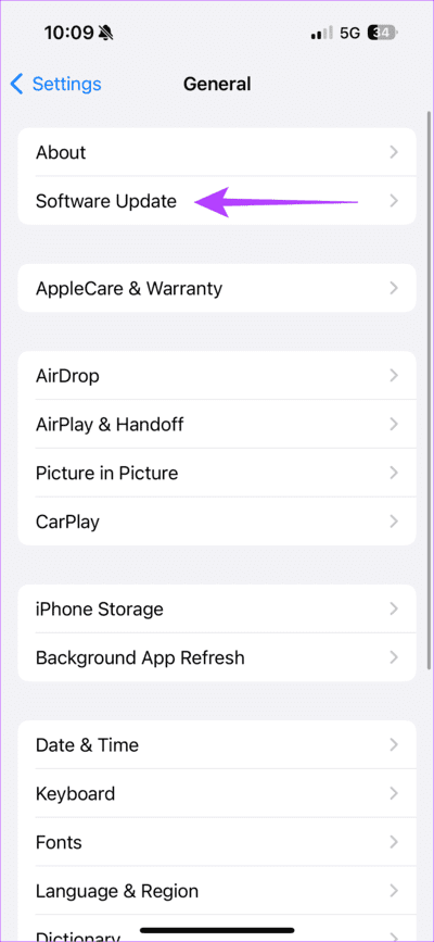 Software-Update-Settings كيفية تمكين واستخدام حماية الجهاز المسروق على iPhone