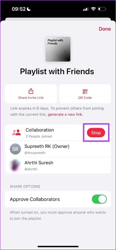 Stop-Collaborationg iOS 17.3: كيفية إنشاء قائمة تشغيل مشتركة على Apple Music على iPhone