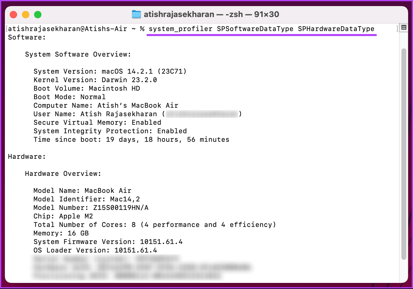 System-Report-on-MacBook_8 كيفية قراءة ومشاركة تقرير النظام على MacBook