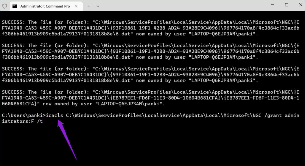 Take-Ownership-of-Ngc-Folder-on-Windows-1-1024x558-1 أفضل 6 إصلاحات لخطأ "حدث خطأ ما" على Windows Hello