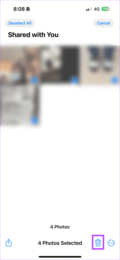 Tap-Bin-Icon-Photos كيفية إيقاف حفظ الصور من الرسائل إلى ألبوم كاميرا iPhone