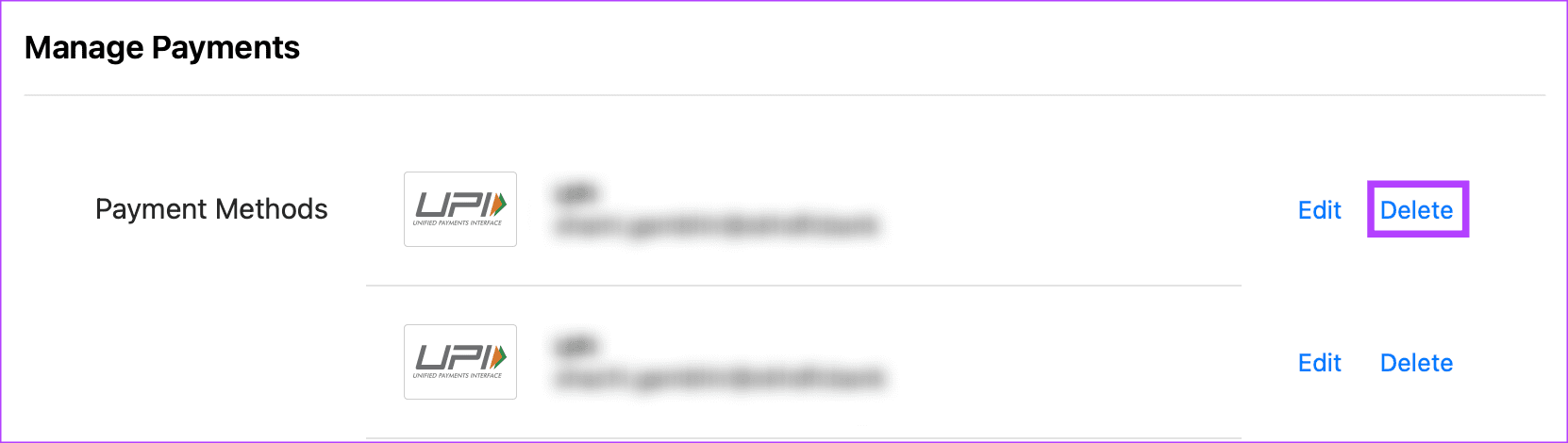 Tap-Delete-4 كيفية إزالة طريقة الدفع من Apple ID وماذا تفعل إذا لم تتمكن من ذلك