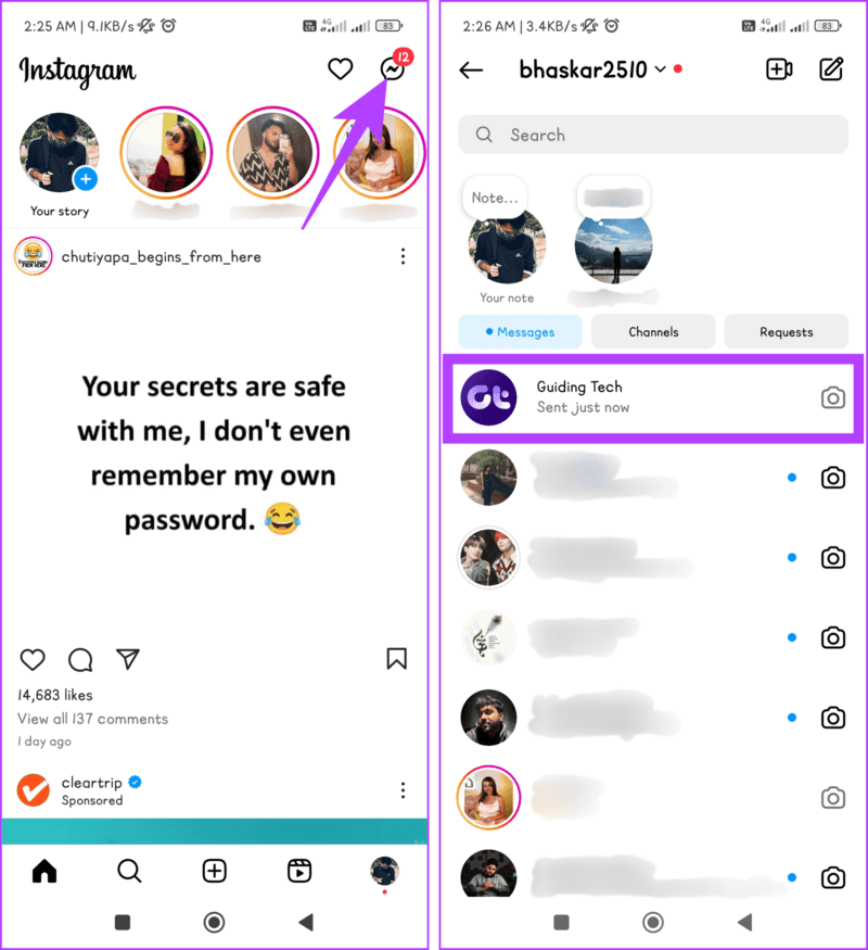 Tap-Message-icon-and-open-the-chat-you-want-to-edit-1405x1536-1 كيفية تحرير الرسائل على Instagram