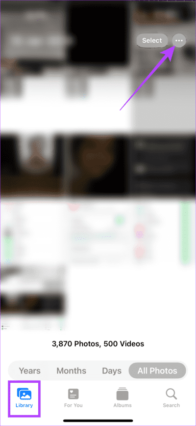 Tap-Three-Dots-Photos كيفية إيقاف حفظ الصور من الرسائل إلى ألبوم كاميرا iPhone