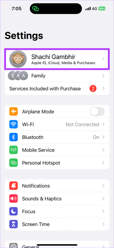 Tap-Your-Name-1 كيفية إزالة طريقة الدفع من Apple ID وماذا تفعل إذا لم تتمكن من ذلك