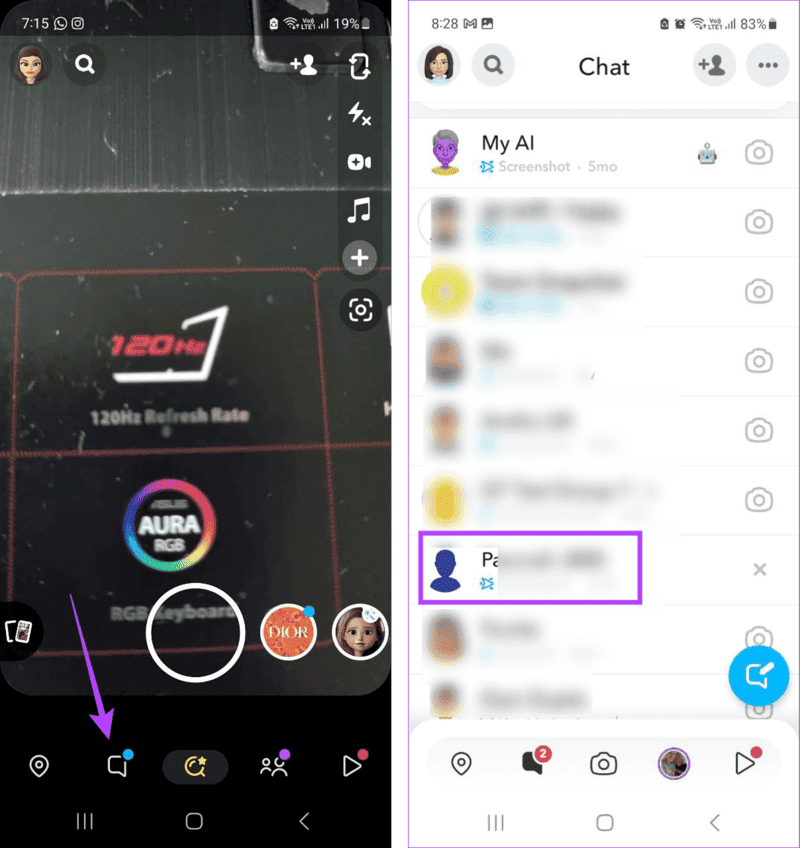 Tap-on-Contact-1 هل يمكنك معرفة آخر مرة كان فيها شخص ما نشطًا على Snapchat؟