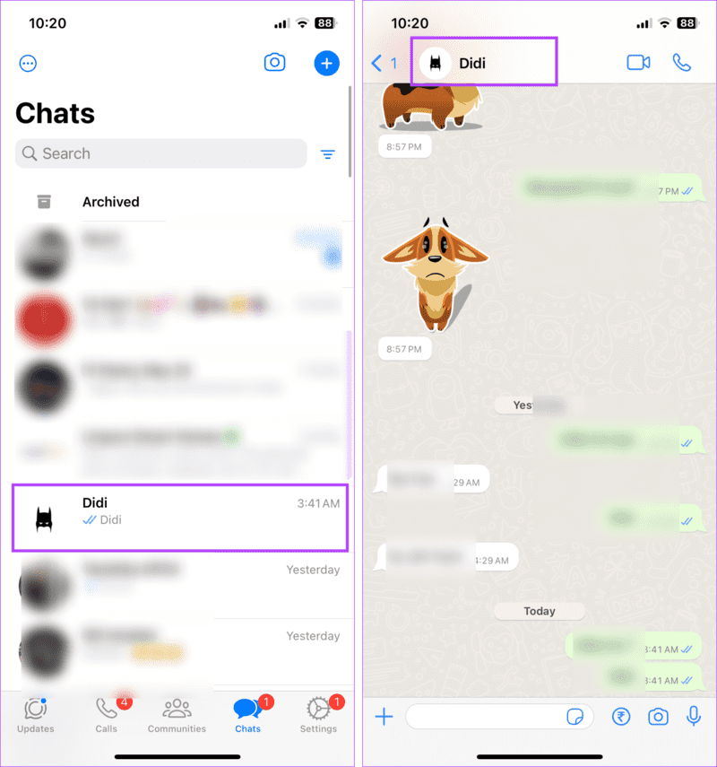 Tap-on-Contact-name-1916x2048-1 كيفية البحث عن الرسائل على WhatsApp