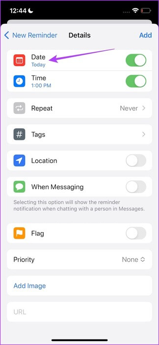 Tap-on-Date-1 9 طرق لإصلاح عدم عمل تذكيرات iPhone في iOS 17