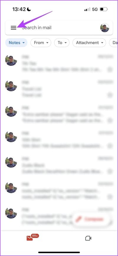 Tap-on-Hamburger-Icon-2 كيفية حذف المجلدات أو التسميات في Gmail