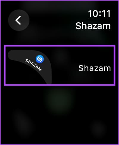 Tap-on-Shazam-Complication كيفية استخدام Shazam على Apple Watch