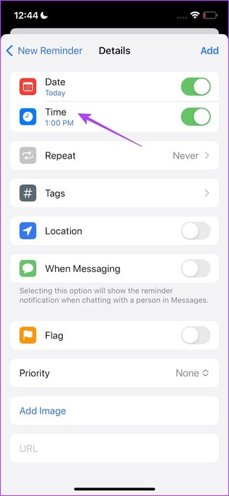 Tap-on-Time-1 9 طرق لإصلاح عدم عمل تذكيرات iPhone في iOS 17