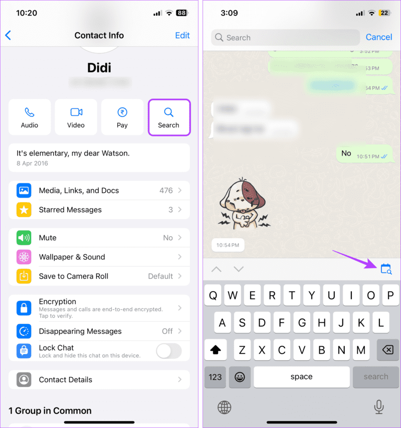 Tap-on-calendar-icon-1916x2048-1 كيفية البحث عن الرسائل على WhatsApp