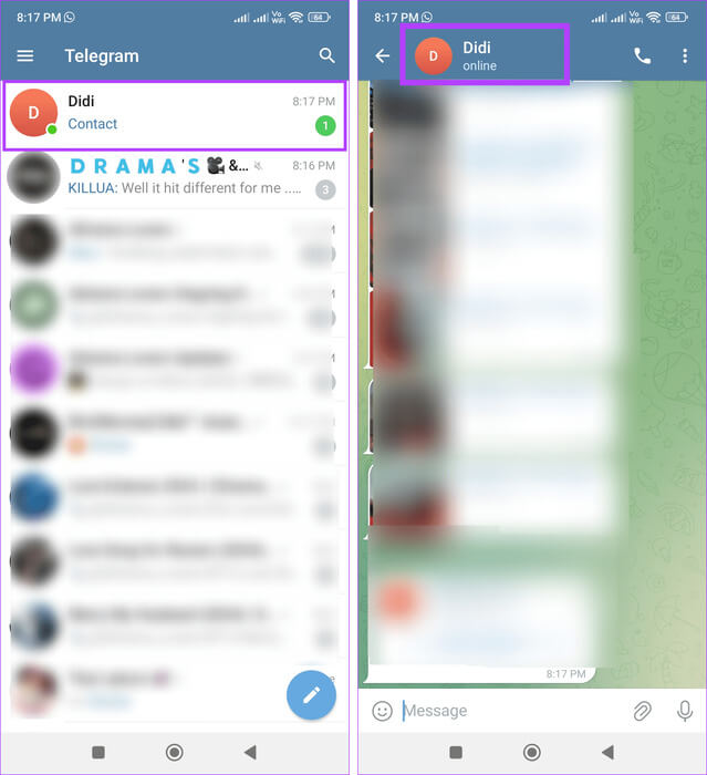 Tap-on-contact-name-1 كيفية العثور على رقم هاتف شخص ما على Telegram