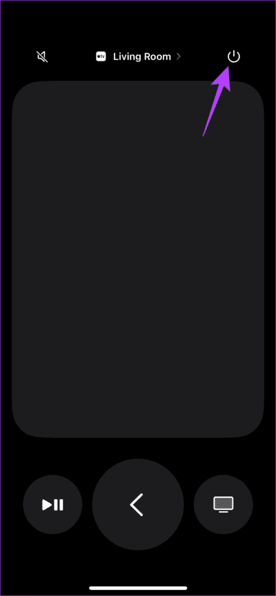 Tap-on-power-icon كيفية إيقاف تشغيل Apple TV باستخدام جهاز التحكم عن بعد أو بدونه