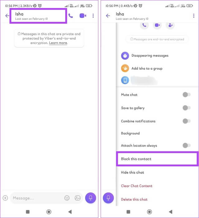 Tap-on-the-contacts-name-scroll-down-and-choose-Block-this-user-935x1024-1 كيفية حظر أو إلغاء حظر شخص ما على تطبيق Viber