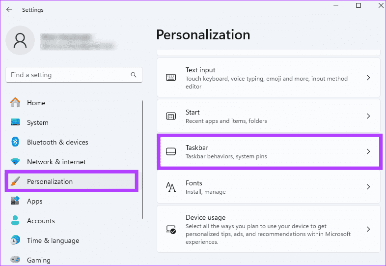 Taskbar-personalization أفضل 7 طرق لجعل Windows 11 يبدو مثل Windows 10