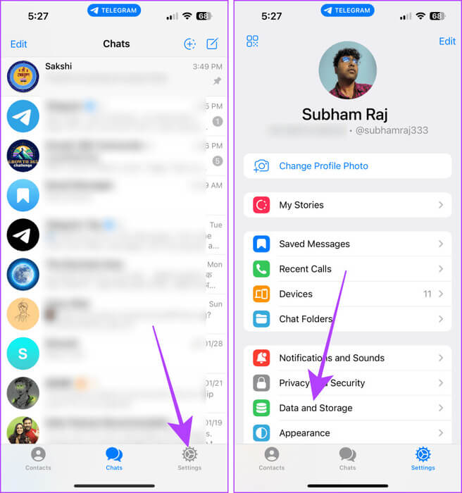 Telegram-App-on-iPhone كيفية العثور على الملفات التي تم تنزيلها في Telegram على أجهزة Android وiPhone وMac