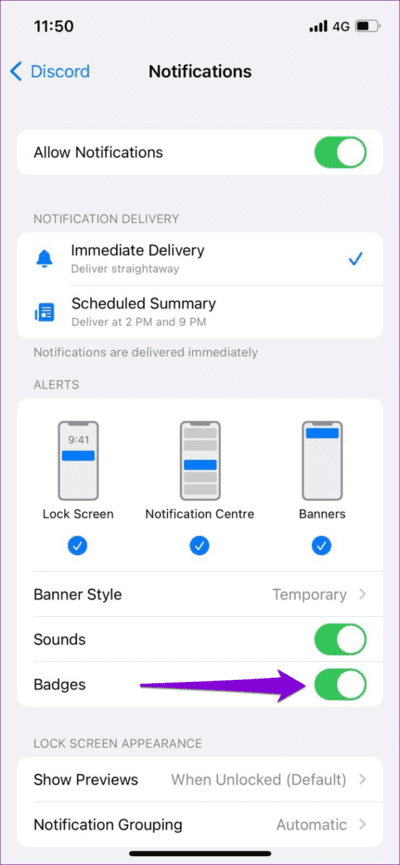 Turn-Off-Discord-Notification-Badge-on-iPhone-710x1536-1 أفضل 5 إصلاحات لعدم اختفاء إشعارات الرسائل المباشرة على Discord
