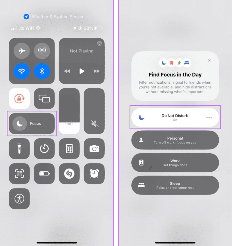 Turn-On-iPhone-DND كيفية مسح (جميع) الإشعارات على iPhone
