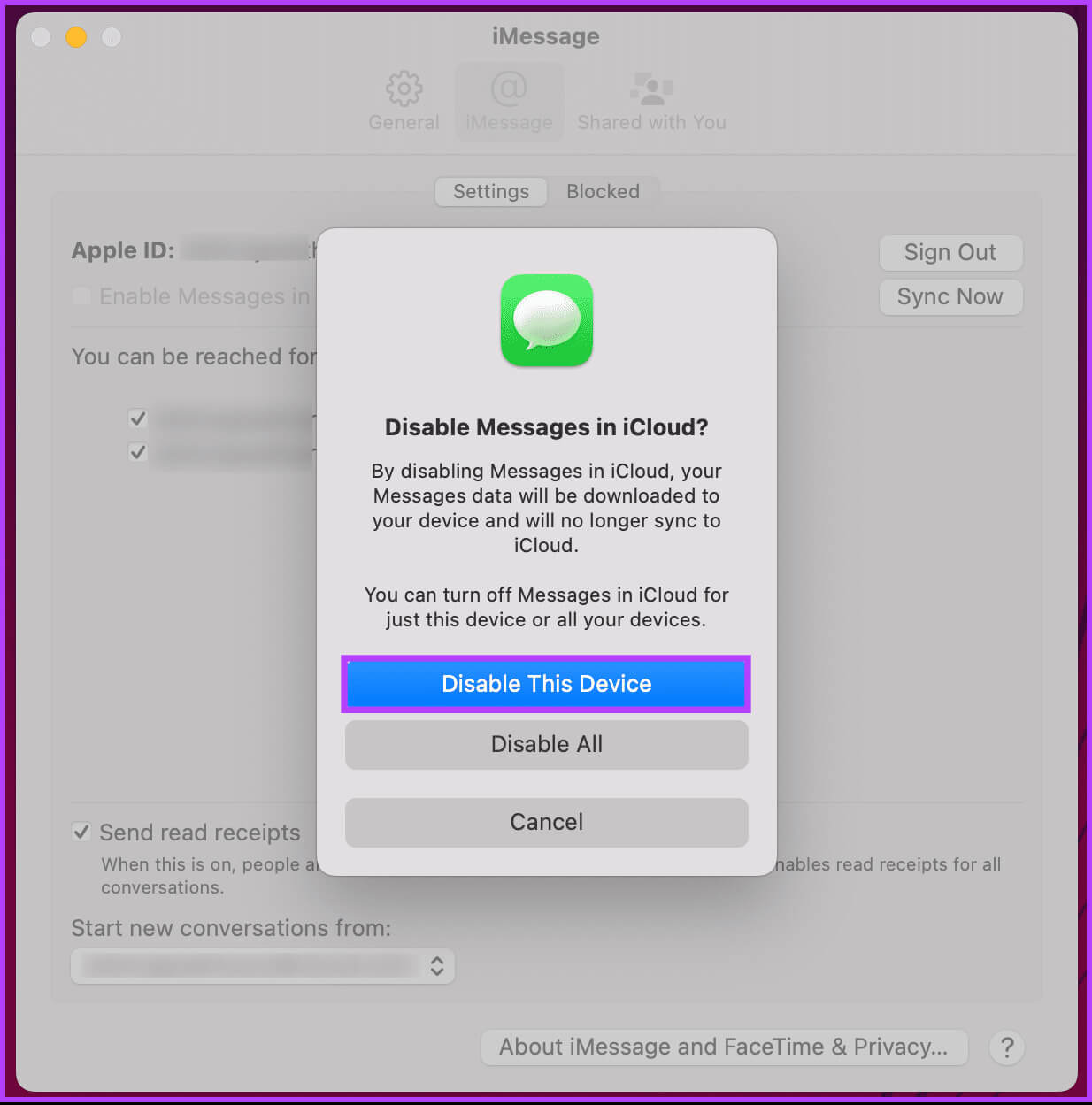 كيفية إيقاف تشغيل iMessage على أجهزة Mac أو iPhone - %categories