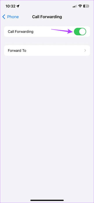 Turn-off-Call-Forwarding-1 9 طرق لمنع ظهور سجل المكالمات على جهاز iPhone آخر