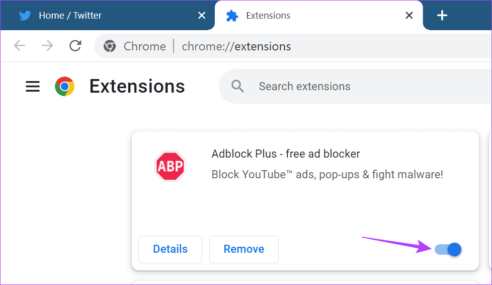 Turn-off-Chrome-Extension-2 8 طرق لإصلاح مشكلة ظهور الشاشة السوداء في Crunchyroll