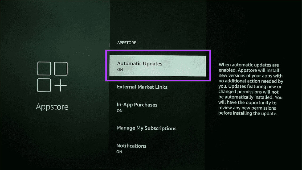 Turn-on-automatic-updates كيفية تحديث برامج وتطبيقات Fire TV Stick