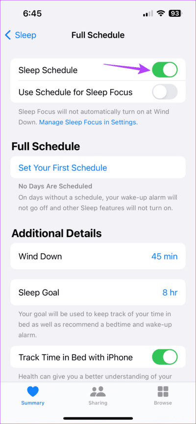 Turn-toggle-off-5 11 طريقة لإصلاح مشكلة عمل الإنذار بدون صوت على iPhone