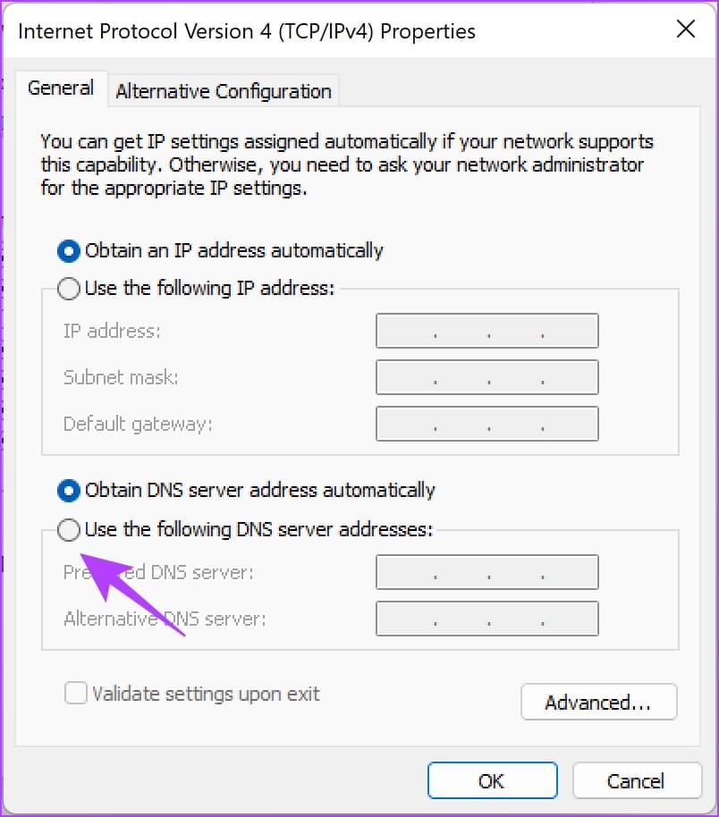 Use-Following-DNS- كيفية التبديل إلى Google DNS على Windows وMac