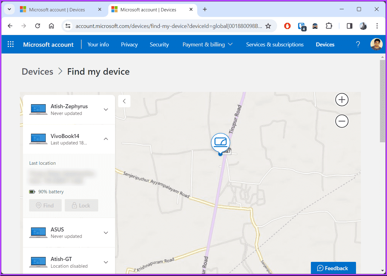 Use-Microsoft-Find-My-Device_12 كيفية استخدام Microsoft Find My Device لتتبع جهاز كمبيوتر محمول مفقود أو مسروق