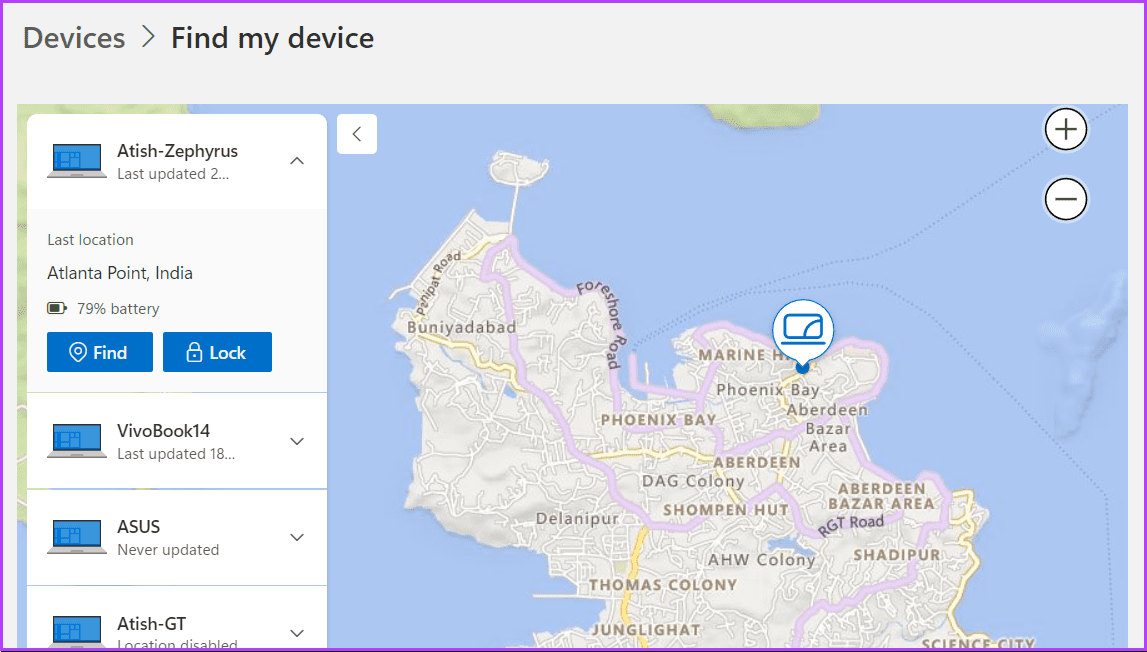 Use-Microsoft-Find-My-Device_20-1 كيفية استخدام Microsoft Find My Device لتتبع جهاز كمبيوتر محمول مفقود أو مسروق
