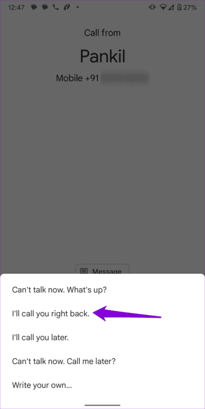 Use-Quick-Responses-on-Google-Phone-App-768x1535-1 كيفية تغيير واستخدام رسائل رفض المكالمات على Android