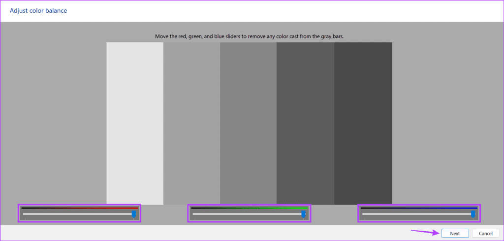 Use-slider-to-adjust-color-11-1024x491-1 9 طرق لإصلاح مشكلة اللون الأصفر على Windows 11