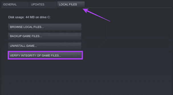 Verify-integrity-of-files-on-steam أفضل 7 إصلاحات لخطأ "موارد النظام غير كافية" على Windows 11