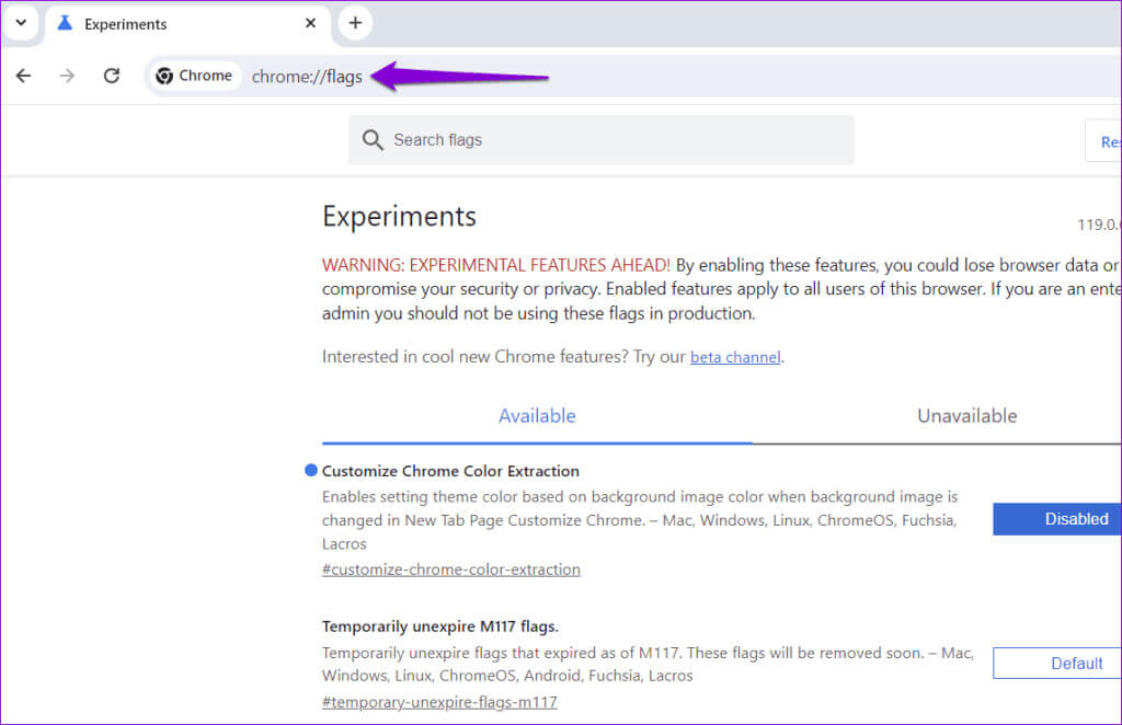 View-Chrome-Flags-1024x662-1 أفضل 6 إصلاحات لاستمرار Google Chrome في تغيير السمات