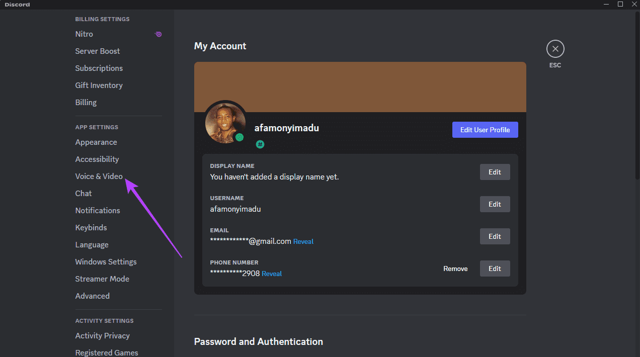 Voice-and-video أفضل 6 إصلاحات لقيام Discord بالتقاط صوت اللعبة في Windows 11